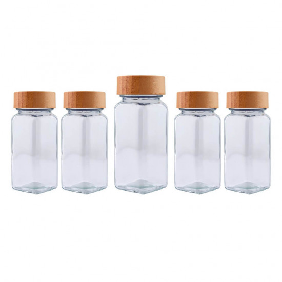 مجموعة علب زجاج للبهارات (5 حبات) مجموعة علب زجاج للبهارات (5 حبات)