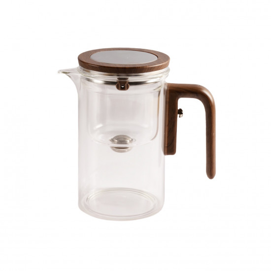 إبريق تحضير الشاي بفصل مغناطيسي وزجاج مقاوم للحرارة