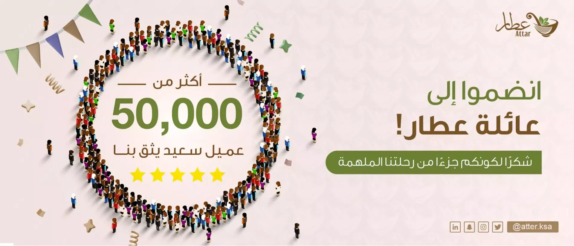 نحتفل بالوصول الى 50 الف عميل