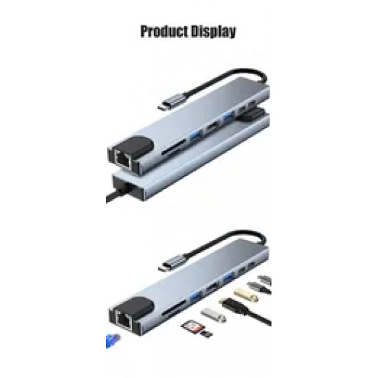 محول يو اس بي-سي 8 في 1