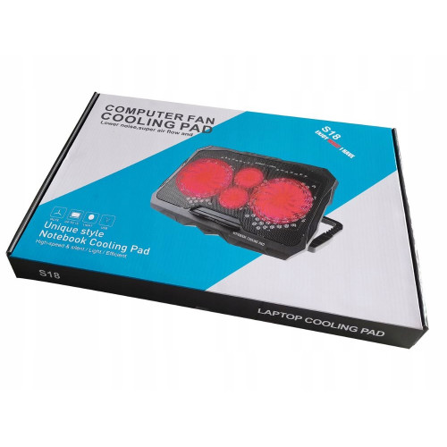 وسادة تبريد للكمبيوتر S18 Notebook Cooling Pad وسادة تبريد للكمبيوتر S18 Notebook Cooling Pad