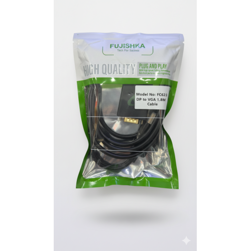 كابل تحويل من DisplayPort (DP) إلى VGA. كابل تحويل من DisplayPort (DP) إلى VGA.