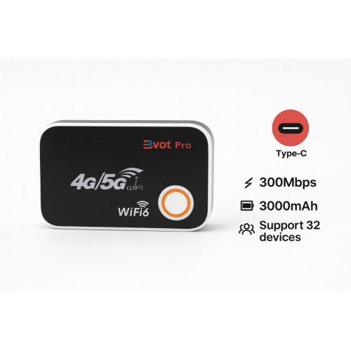 راوتر متنقل (Evot Wireless Mobils WiFi Pro – M88 Pro)