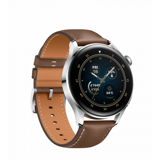 ساعة هواوي جي تي 3 46 ملم ذكية+ هدية مجانية ميزان جسم - اللون بني ساعة هواوي جي تي 3 46 ملم ذكية+ هدية مجانية ميزان جسم - اللون بني
