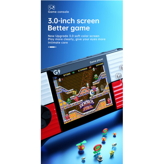 مشغل ألعاب محمول طراز G9 جديد طراز 666 وحدة تحكم بالألعاب شاشة تلفزيون عالية الوضوح 