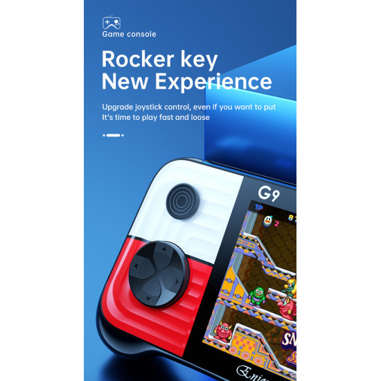 مشغل ألعاب محمول طراز G9 جديد طراز 666 وحدة تحكم بالألعاب شاشة تلفزيون عالية الوضوح 