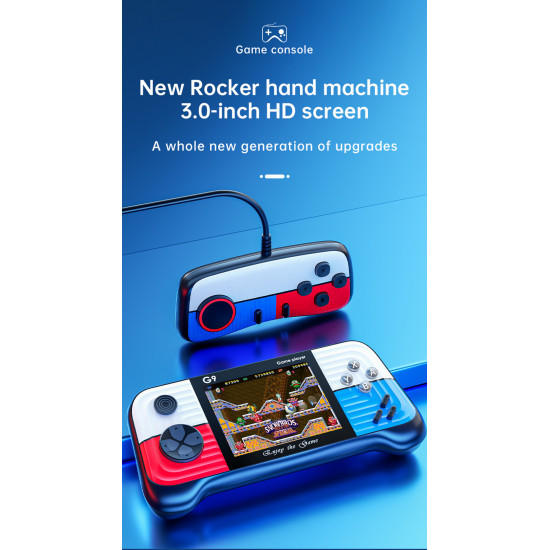 مشغل ألعاب محمول طراز G9 جديد طراز 666 وحدة تحكم بالألعاب شاشة تلفزيون عالية الوضوح 