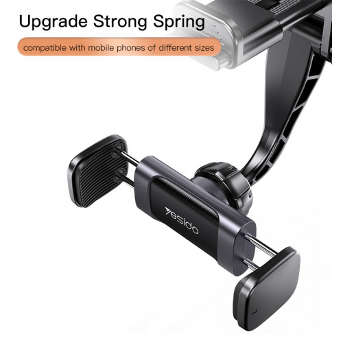 يسيدو ستاند لحمل الهاتف بمرآة السيارة قابل للدوران 360 درجة YESIDO C193