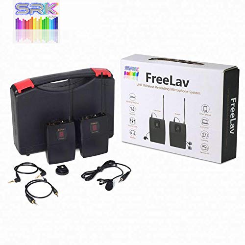 مجموعة نظام ميكروفون FREELAV احترافي داخل الأذن مزود بـ 16 قناة للمراقبة اللاسلكية UHF مع ميكروفون على شكل طية صدر السترة للهواتف الذكية لأجهزة Android وIOS، وكاميرات DSLR، وNIKON، وCANON، وSONY، وYouTube مجموعة نظام ميكروفون FREELAV احترافي داخل الأذن مزود بـ 16 قناة للمراقبة اللاسلكية UHF مع ميكروفون على شكل طية صدر السترة للهواتف الذكية لأجهزة Android وIOS، وكاميرات DSLR، وNIKON، وCANON، وSONY، وYouTube