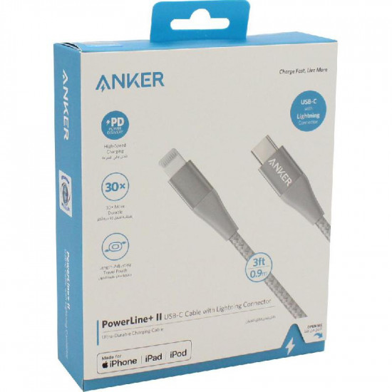 كيبل تايب سي - ايفون  ANKER BUILT كيبل تايب سي - ايفون  ANKER BUILT
