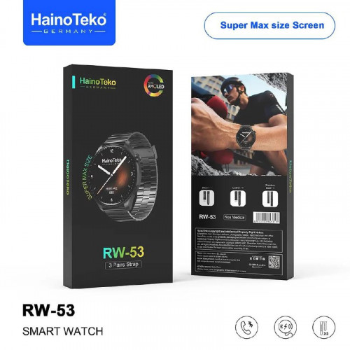 ساعة هاينو تيكو Haino Teko RW 53 الذكية مع شاشة AMOLED ساعة هاينو تيكو Haino Teko RW 53 الذكية مع شاشة AMOLED