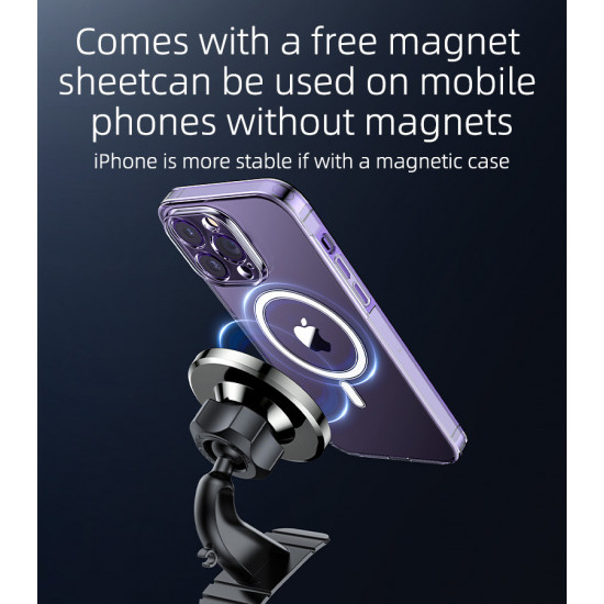 حامل الهاتف المغناطيسي Magsafe C201 ذو الدوران المتعدد الأبعاد 360 مناسب للوحة القيادة