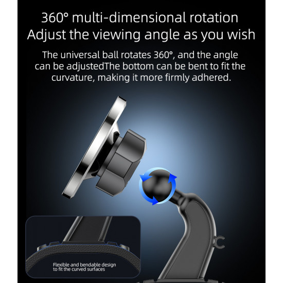 حامل الهاتف المغناطيسي Magsafe C201 ذو الدوران المتعدد الأبعاد 360 مناسب للوحة القيادة