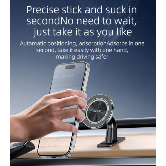 حامل الهاتف المغناطيسي Magsafe C201 ذو الدوران المتعدد الأبعاد 360 مناسب للوحة القيادة