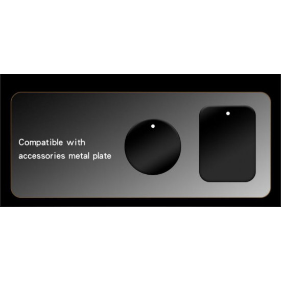 حامل هاتف مغناطيسي متعدد الزوايا مصنوع من سبائك الزنك C264 مكون من 6 قطع مغناطيس بذراع دوارة قوية