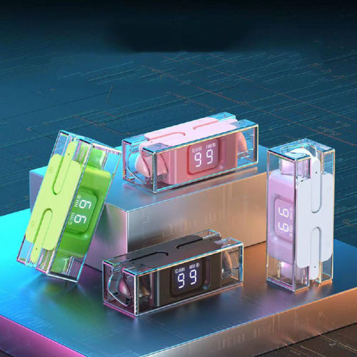 سماعات أذن E90 TWS مزودة بتقنية البلوتوث وشاشة رقمية مع ميكروفون وسماعات رأس لا سلكية 