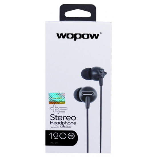 WOPOW - سماعة AU-03 STEREO HEADPHONE WOPOW - سماعة AU-03 STEREO HEADPHONE