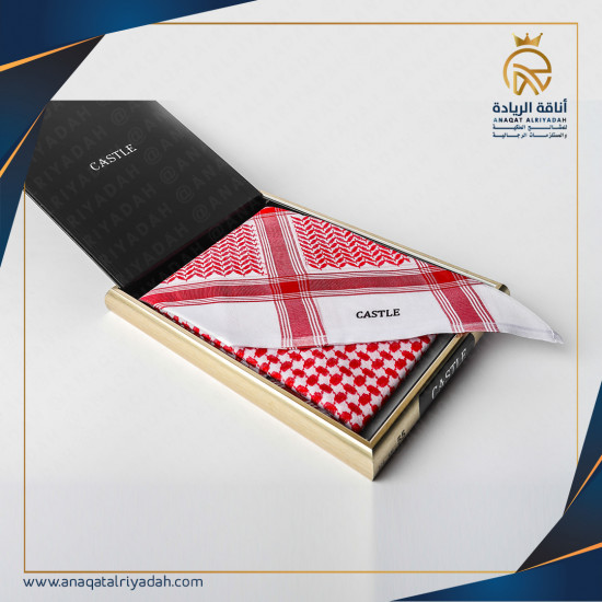 شماغ كاستل  احمر 1153 CASTEL REDأحمر جديد 