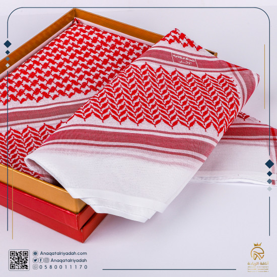 شماغ بروجيه رجالي احمر لقطة لون خاص بلر BRO-M-R-E