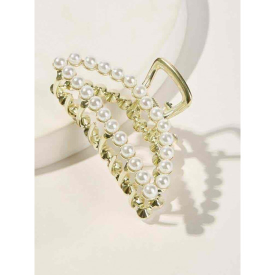 مشبك شعر مزخرف باللؤلؤ الصناعي 