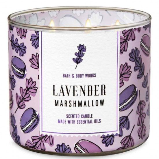 LAVENDER MARSHMALLOW شمعه بـ3 فتلات