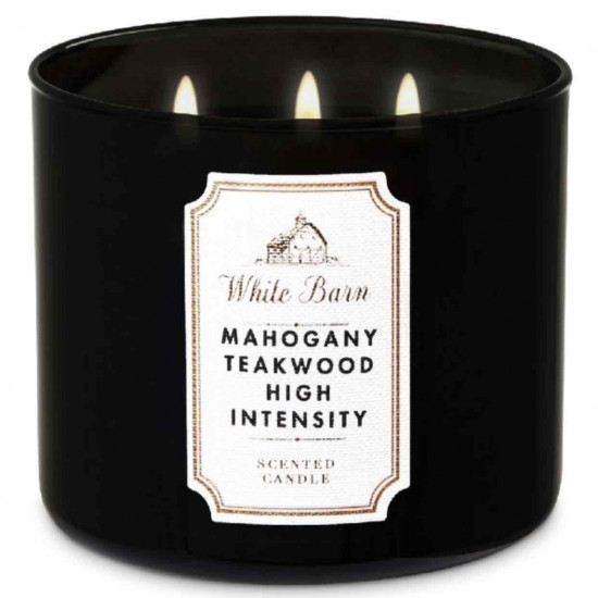 MAHOGANY TEAKWOOD HIGH INTENSITY شمعه عطرية بثلاث فتلات