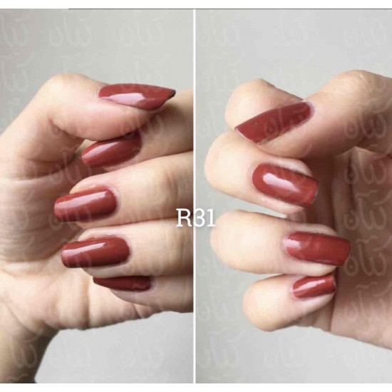 مناكير احمر تفاحي رقم 31