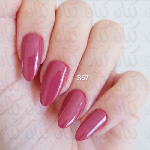 مناكير وردي غامق رقم 67