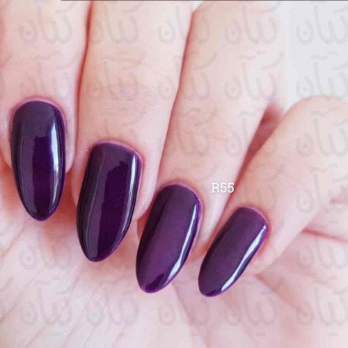 مناكير بنفسجي غامق رقم 55