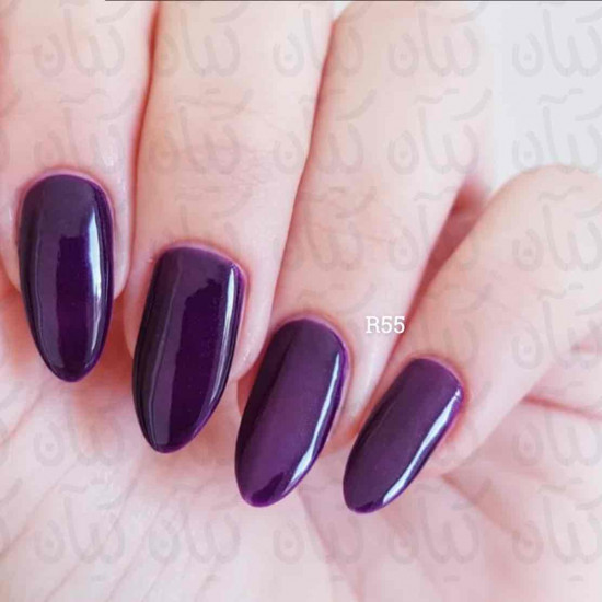 مناكير بنفسجي غامق رقم 55