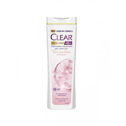 شامبو وبلسم كلير نعومة ولمعان مع بروتينات الحرير من كلير ، 200 مل