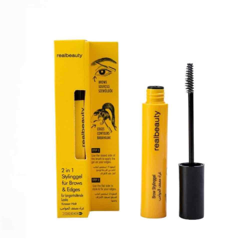 ماسكرا جل حواجب تثبيت لمدة طويله ريل بيوتي 2 في 1 