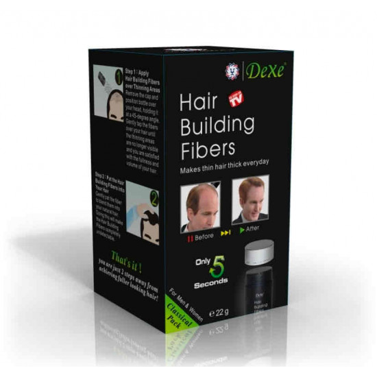 ديكسي الياف بناء الشعر 22 جرام ، بني غامق