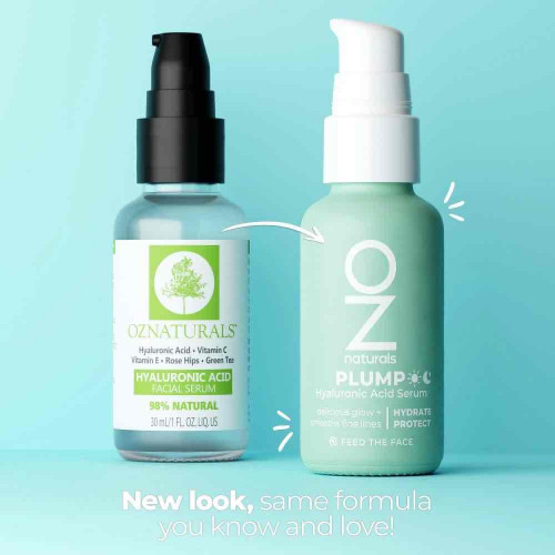 سيروم حمض الهايلورونيك اسيد- من اوزناتشورال للبشره الاخضر للبشره الجافه و الحساسه و العاديه