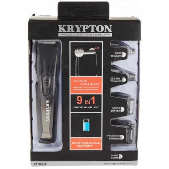 مجموعة العناية 9 في 1 من كريبتون KNTR6154 طراز KNTR6154، اسود
