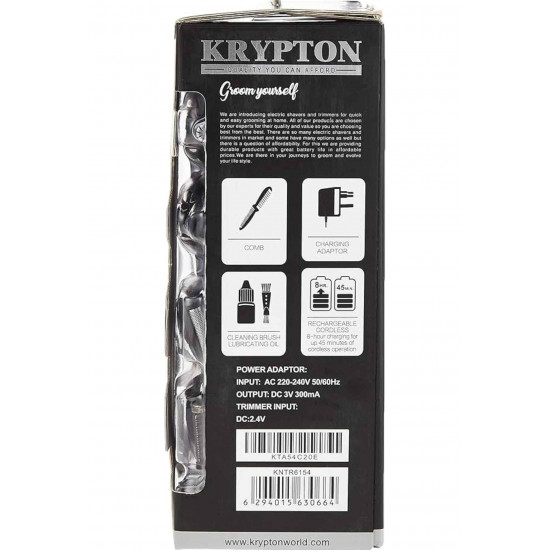 مجموعة العناية 9 في 1 من كريبتون KNTR6154 طراز KNTR6154، اسود