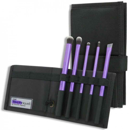 مجموعة فرش العين 6 قطع و شنطه - من ريل تكنيك