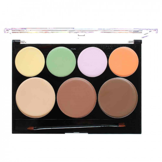 باليت كيت كريم كنتور-كوريكتر-هايلات-اساس مع فرشه بطرفين 