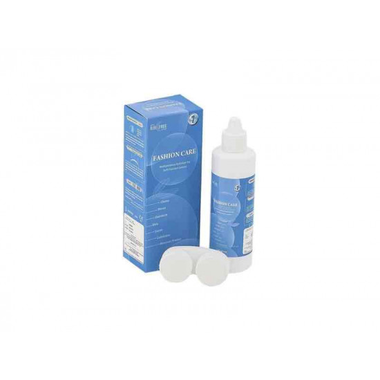 محلول معقم عدسات 150 مل مع بيت عدسات