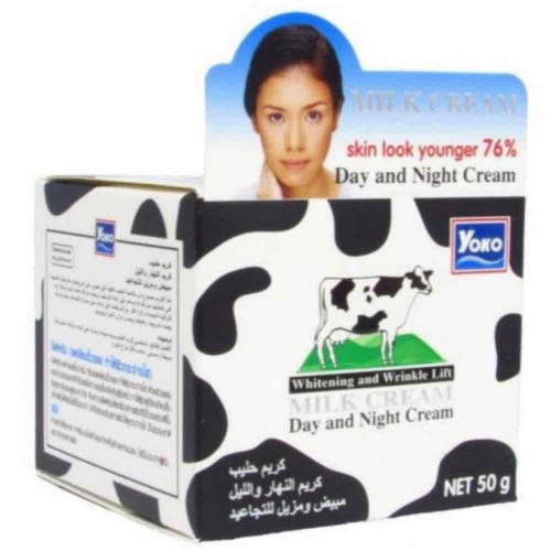 كريم التفتيح يوكو بالحليب النقي الصافي لتبييض الوجه 50 جم