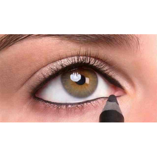 كحل اسود فاحم  ثابت ، لا يسيح ، ضد الماء قابل لتبريه من ريل بيوتي 