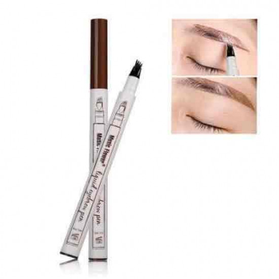 قلم حواجب بثلاثه فرش لرسم الشعر طبيعي و ملىء الفراغات من ريل بيوتي