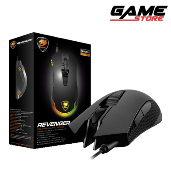 ماوس كوغار ريفينجر RGB - اسود - REVENGER RGB ماوس كوغار ريفينجر RGB - اسود - REVENGER RGB