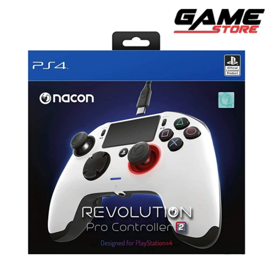 يد تحكم ريفوليوشن برو 2 - ابيض - بلايستيشن 4
