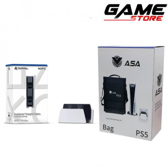 شنطه بلايستيشن 5 +قاعده شحن يد تحكم بلايستيشن 5