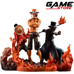 مجسم أنمي  ثلاثي الشخصيات - لوفي - ياماتو - آيس  18 سنتيمتر