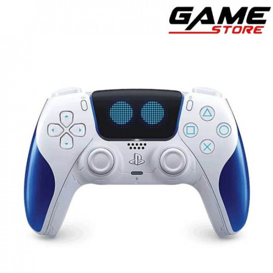 سوني وحدة تحكم لاسلكية Astrobot DualSense لجهاز بلايستيشن5 باللونين الأبيض والأزرق