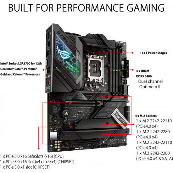 اللوحه الأم : ROG STRIX MB Z690-F اللوحه الأم : ROG STRIX MB Z690-F