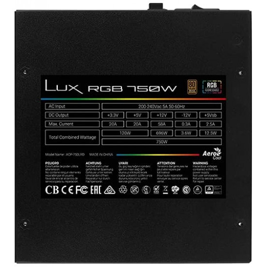 مزود طاقه :AIRO COOL PSU RGB750W BRONZE