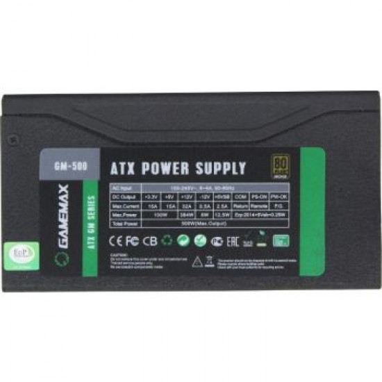 مزود طاقه : PSU GAMEMAX 500W مزود طاقه : PSU GAMEMAX 500W